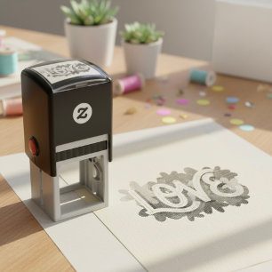 LIEBE Selbstfarbige Briefmarke Permastempel