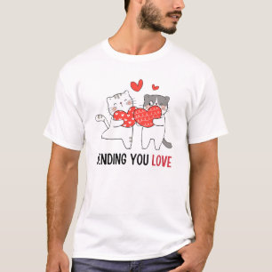 Liebe senden Tag des Happy Valentins, niedliche T-Shirt