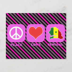 Liebe Senegal Postkarte