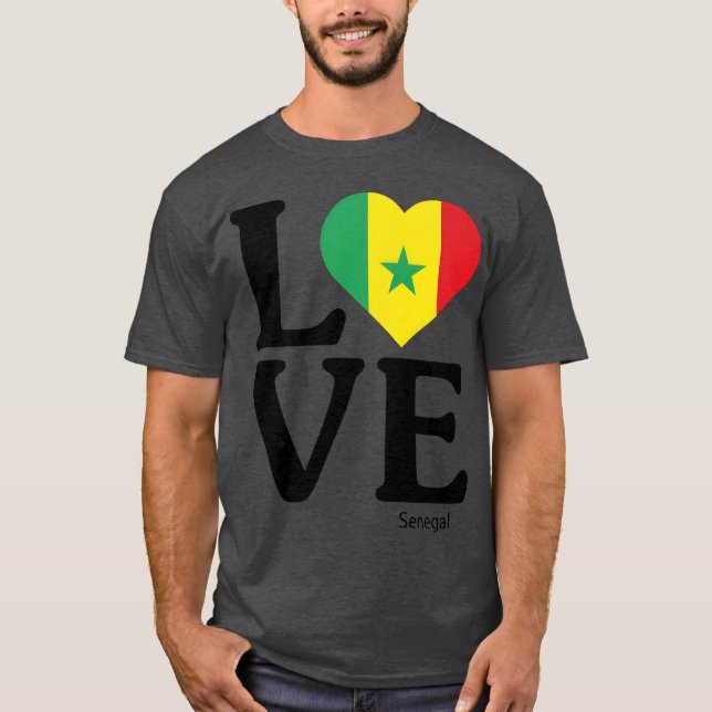 Liebe Senegal Vintage T-Shirt (Vorderseite)