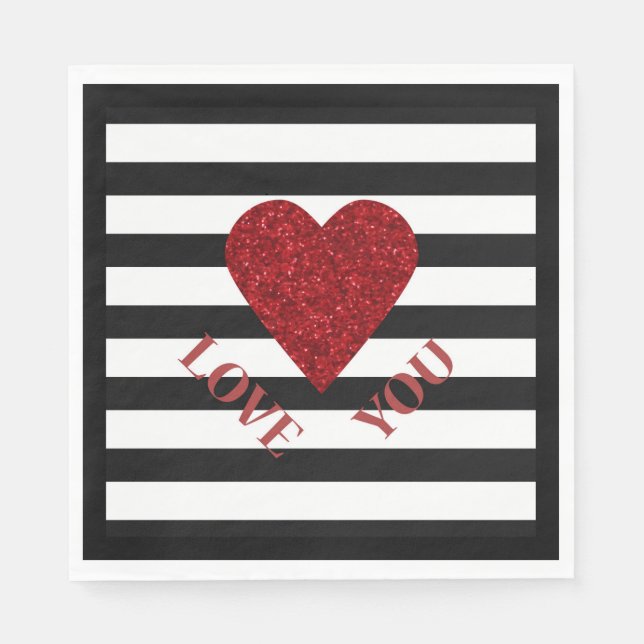 Liebe Serviette (Vorderseite)