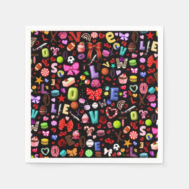 Liebe Serviette (Vorderseite)