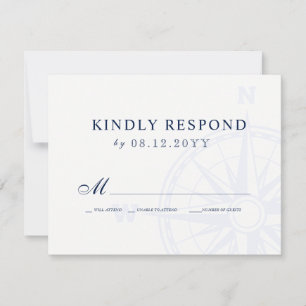 Liebe Set Sail Nautical Wedding RSVP