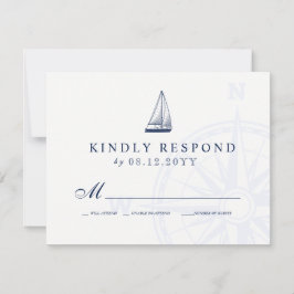 Liebe Set Segelschiff Nautical Wedding RSVP