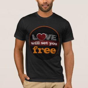 Liebe Set Sie kostenlos Bella Leinwand T - Shirt