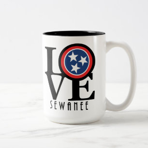 LIEBE Sewanee Tennessee 15oz Zweifarbige Tasse
