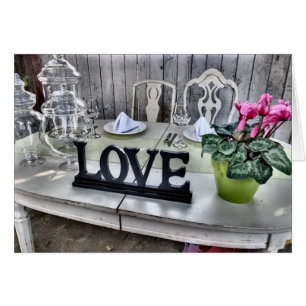 LIEBE - Shabby Chic Hochzeitsempfang im Freien