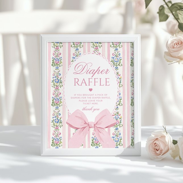 Liebe Shack Baby Diaper Tombola Coquette Bow Poster (Von Creator hochgeladen)