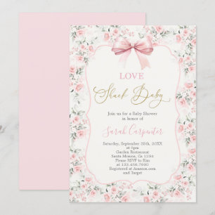 Liebe Shack Baby Shower Girl Einladung