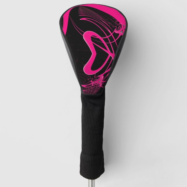 Liebe Shack Rosa Herz Golf Headcover (Vorderseite)