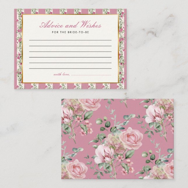 Liebe Shack Verlobte Advice wünscht Brautparty Begleitkarte (Vorne/Hinten)