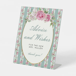 Liebe Shack Verlobte Advice wünscht Brautparty Sockelschild