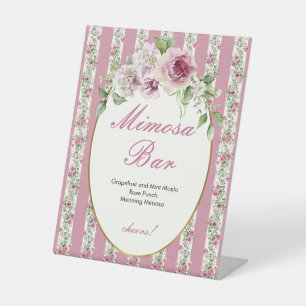 Liebe Shack Verlobte Mimosa Bar Pink Brautparty Sockelschild