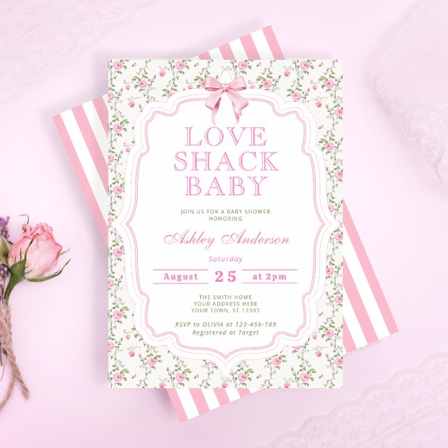 Liebe Shack Vintag Baby Dusche Einladung (Von Creator hochgeladen)