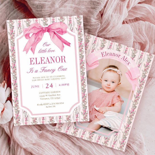 Liebe Shack Vintag Extravagant EIN Mädchen Geburts Einladung (Von Creator hochgeladen)