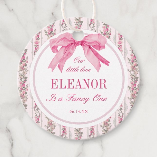 Liebe Shack Vintag Extravagant EIN Mädchen Geburts Geschenkanhänger (Vorderseite)