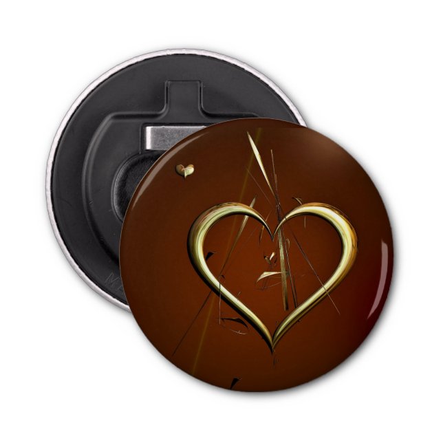 Liebe Shards von Gold Bottle Opener Flaschenöffner (Vorderseite)