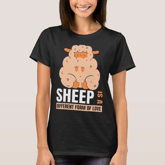 Liebe Sheep Art T-Shirt (Vorderseite)