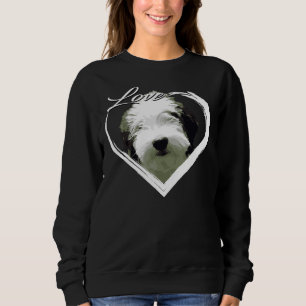 Liebe Sheepadoodle Old English Sheepdog Poodle Lie Sweatshirt