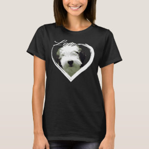 Liebe Sheepadoodle Old English Sheepdog Poodle Lie T-Shirt