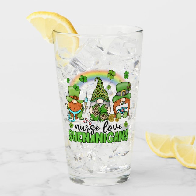 Liebe Shenanigans St. Patrick's Glas (Vorderseite Ice)