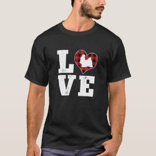 Liebe Shih Tzu Dog Liebhaber Gift Buffalo Kariert T-Shirt