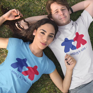 Liebe, Shirt mit blauen und roten Frauen