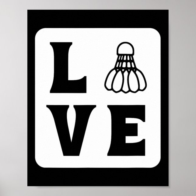 Liebe Shuttle Dminton Poster (Vorne)