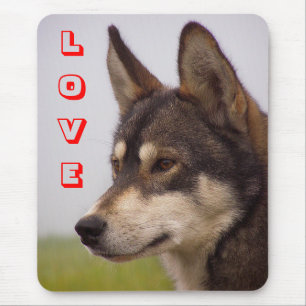 Liebe Siberian Husky Welpen Hund Mauspad