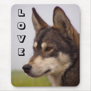 Liebe Siberian Husky Welpen Hund Mauspad