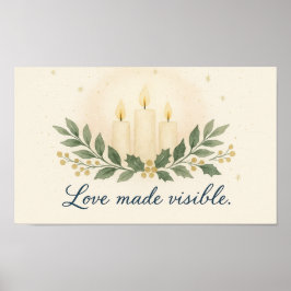 Liebe sichtbar gemacht — Weihnachtsposter Poster