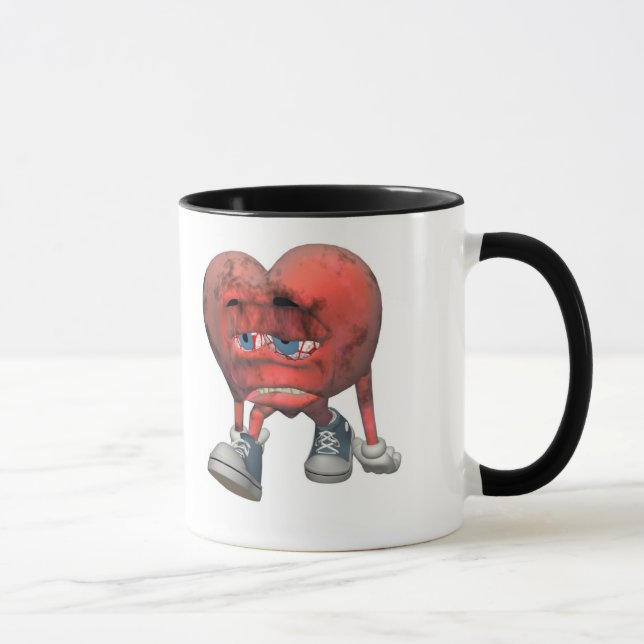 Liebe Sick Heart Tasse (Rechts)