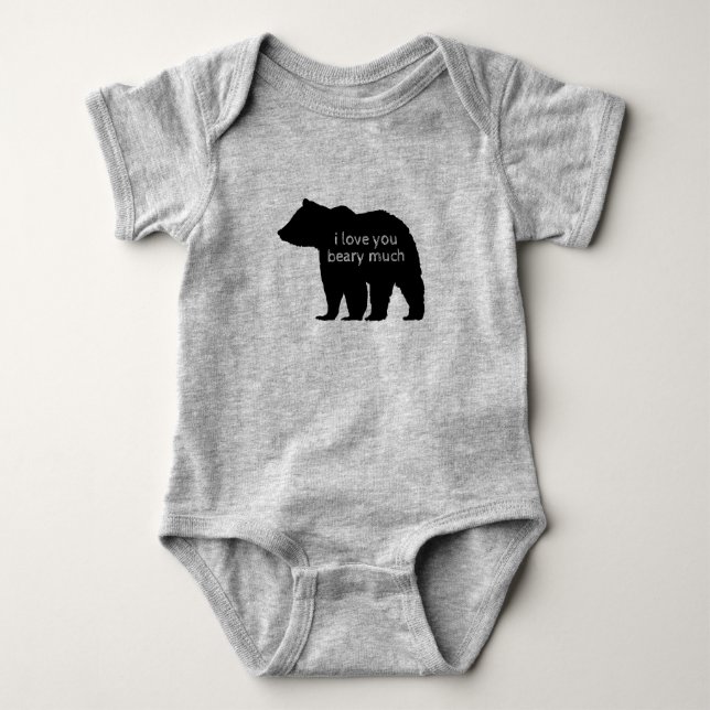 Liebe Sie Beary Mub Baby Bodysuit Baby Strampler (Vorderseite)