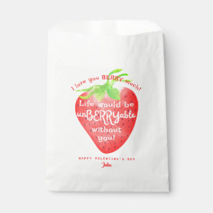Liebe Sie Berry Much Strawberry Sweet Valentines Geschenktütchen
