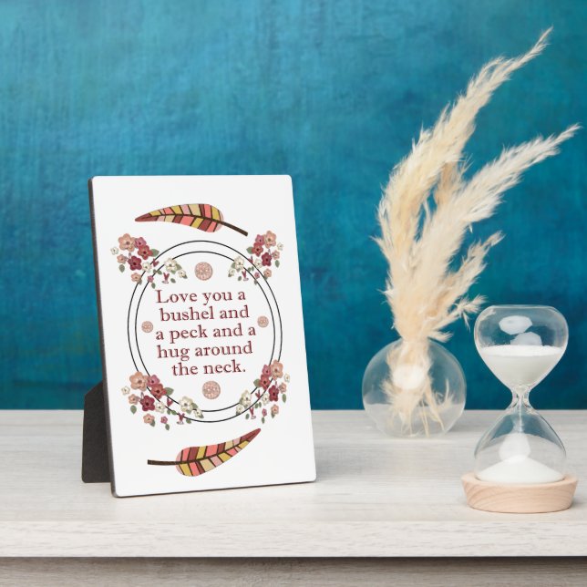 Liebe Sie buscheln und ein Peck Fotoplatte (Seite)