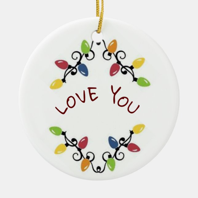 ***LIEBE SIE*** CHRISTMAS KERAMIK ORNAMENT (Vorne)