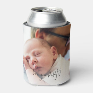 Liebe Sie Daddy Script Custom Foto Vathers Day Dosenkühler