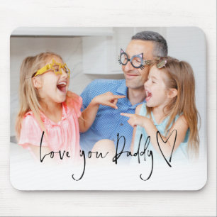 Liebe Sie Daddy Script Name Informelles Foto Overl Mousepad