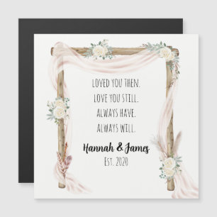 Liebe Sie dann Liebe Sie immer noch Boho Magnetkar Magnetkarte