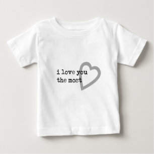 Liebe Sie das niedlichste Herz Baby T-shirt