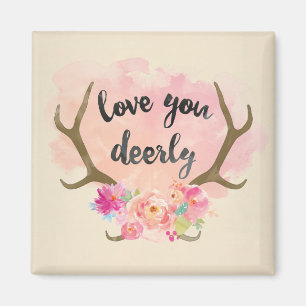 Liebe Sie Deerly Magnet