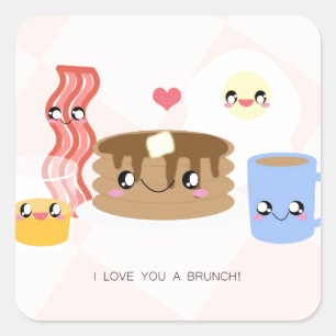 Liebe Sie ein Brunch Stickers (Blatt 20)