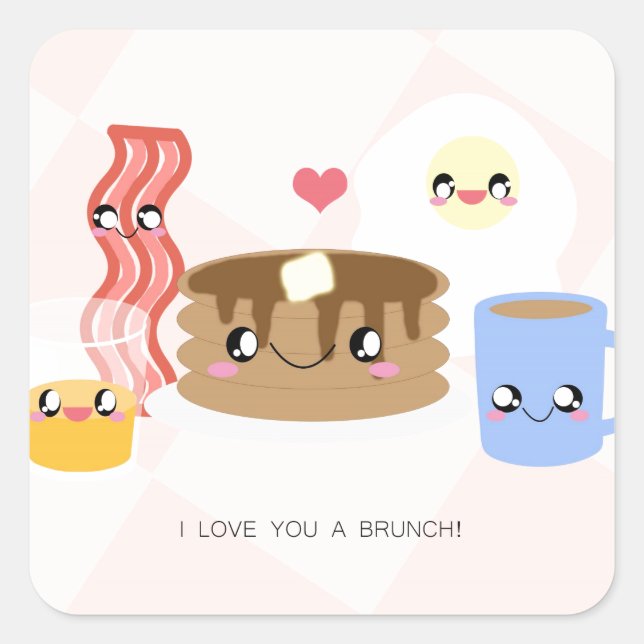 Liebe Sie ein Brunch Stickers (Blatt 20) (Vorderseite)