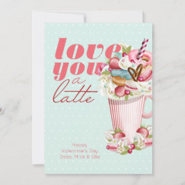 Liebe Sie ein Latte Niedlich Sweet Leckereien Vale Feiertagskarte