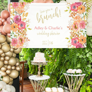 Liebe Sie eine Brunch Fall Blumenzange oder Dusche Banner
