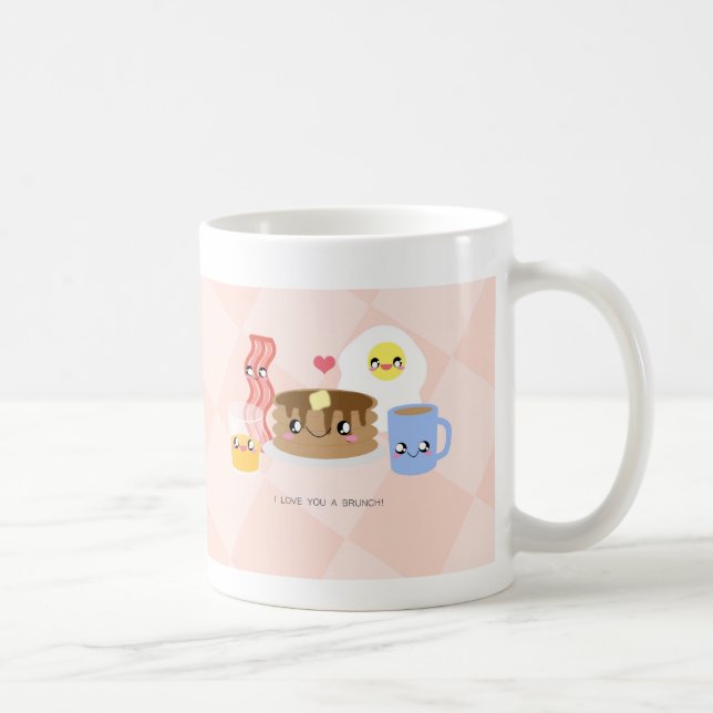 Liebe Sie eine Brunch-Tasse Kaffeetasse (Rechts)