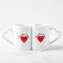 Liebe Sie eine Latte Coffee Tasse mit Herz-Shaped