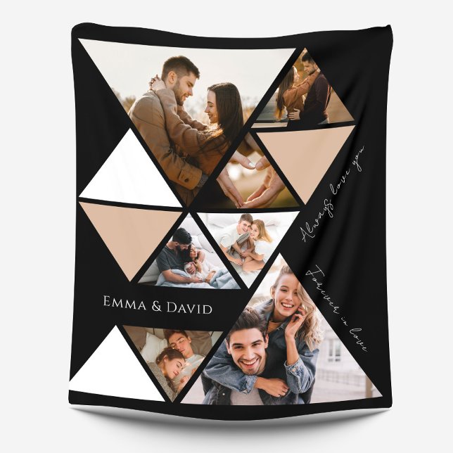 Liebe Sie Foto Collage Fleece Blanket (Von Creator hochgeladen)