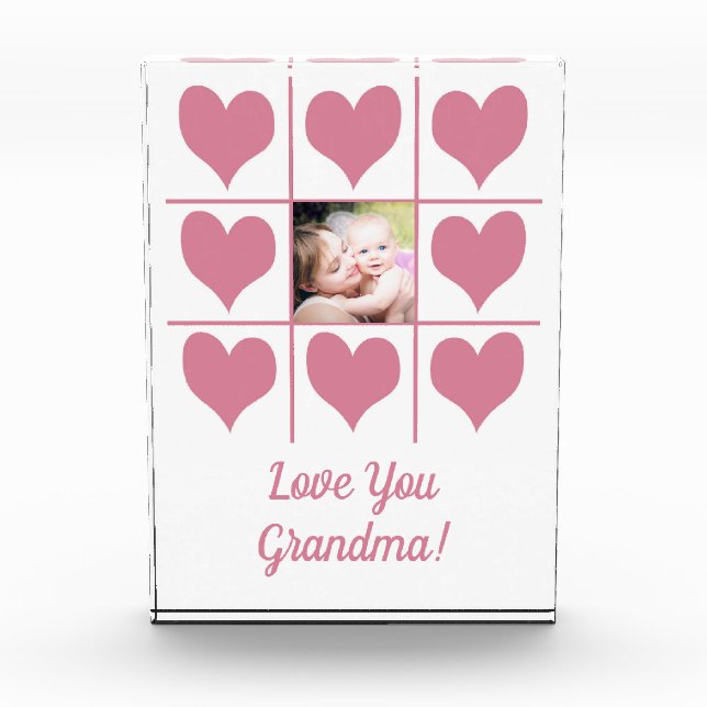 Liebe Sie Foto- und Rosa Herz Foto Block (Vorderseite)