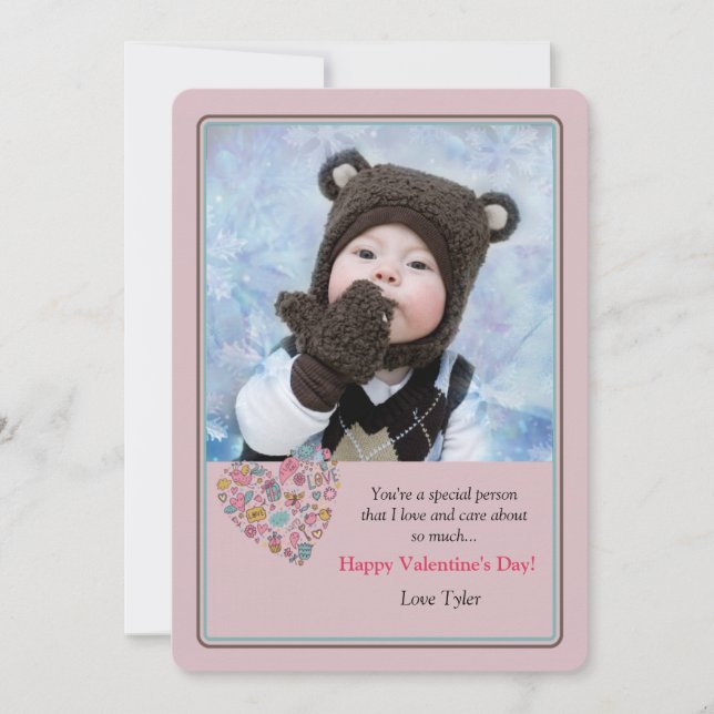 Liebe Sie Foto Valentinenkarte Feiertagskarte (Vorderseite)